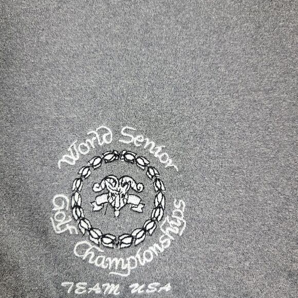 FootJoy Men's  Golf Shirt Polo Size M Logo Chest Light Gray Short Sleeve - Picture 4 of 14